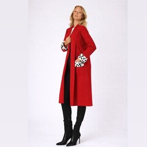 NWT Max Sport Red Long Cardigan in Large